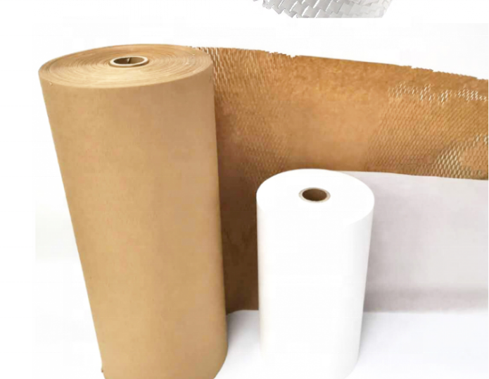 Honeycomb Kraft Paper Sheet Packaging Cushion Paper Sheet For Wrapping Glass Cosmetics Wine Material