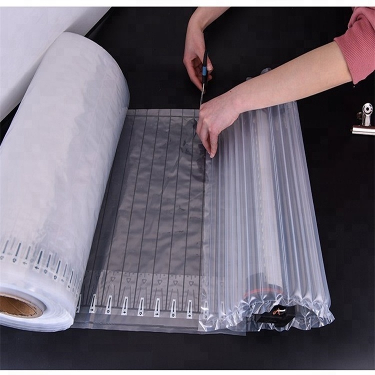 air column wrap roll Inflatable air Filled Bags Packaging Film Bubble Cushion Wrap Air Column Roll