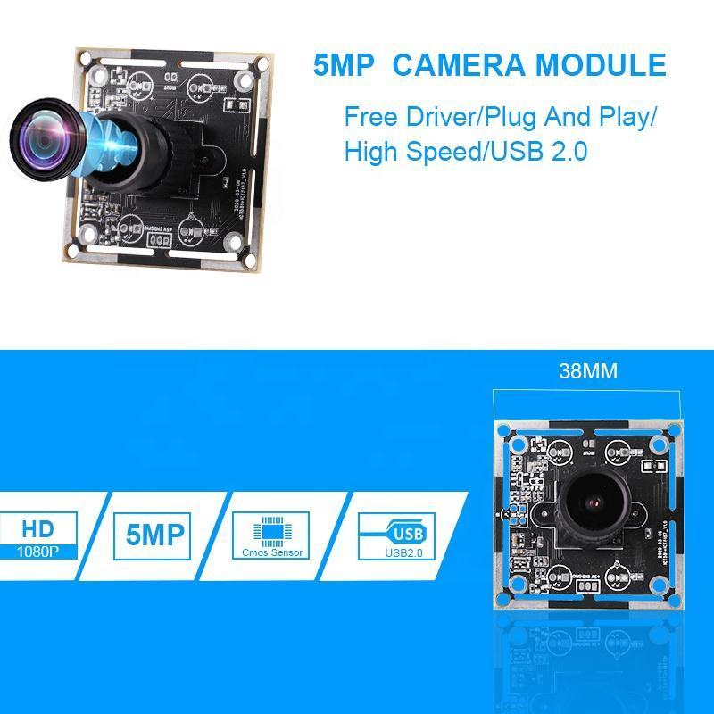 1080P Camera Module FF 5MP Face Recognition COMS Image Sensor H.264 Digital IR CUT USB CCTV Camera Module