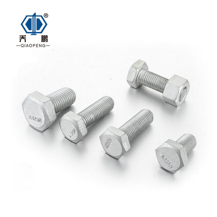 Qiaopeng Factory ASTM A325 Steel Structural Bolt with Hex Head 7/8