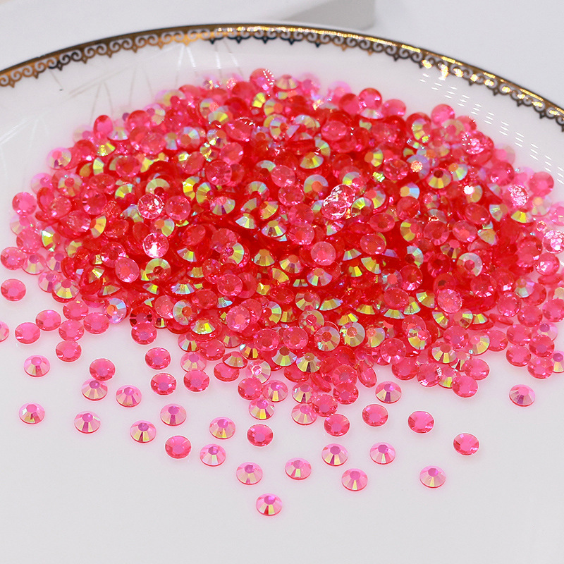 3mm Transparent Resin Rhinestones Flatback Fast Delivery Glue On Rhinestones For Tumblers Nails