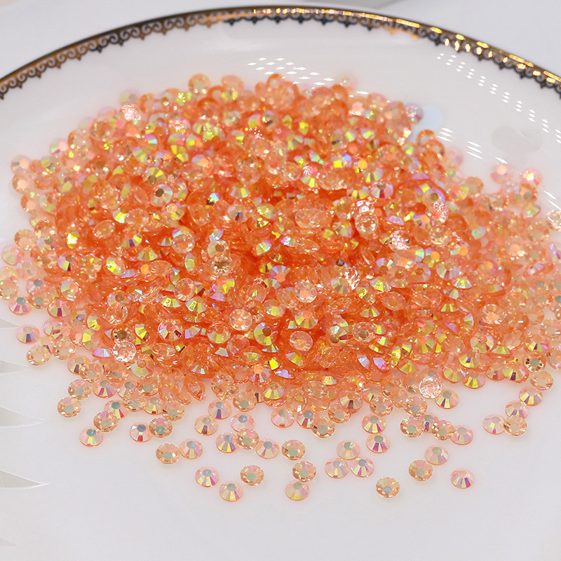 3mm Transparent Resin Rhinestones Flatback Fast Delivery Glue On Rhinestones For Tumblers Nails