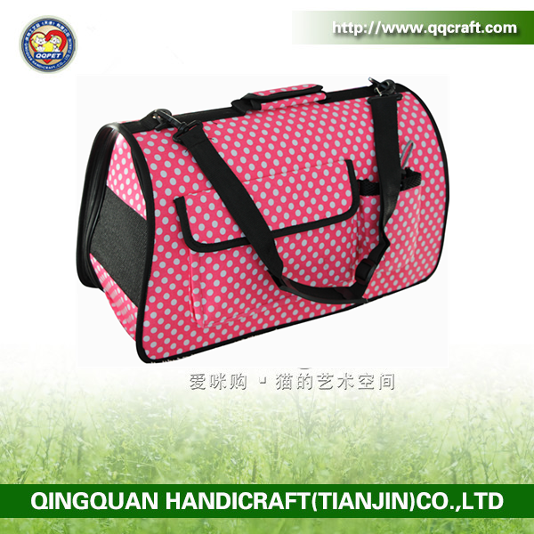 BSCI QQ Petbed Factory luggage pet carrier pet bag double cat carrier