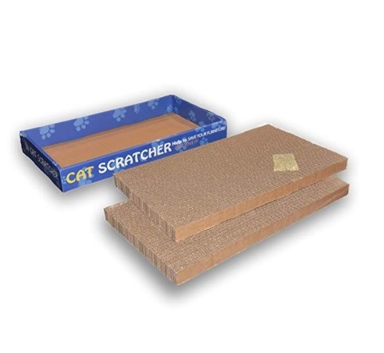 Cat Scratcher Cardboard Scratching Pads Scratch Lounge Sofa Bed cat toy