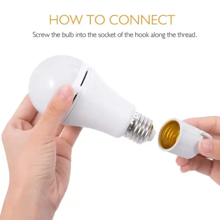 Energy Saving Lighting Spare Battery Usb Home Led Emergency Charging Light E27 Rechargeable Bulb