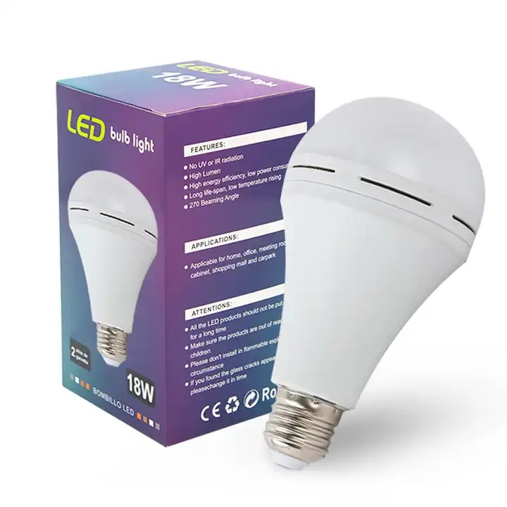 Energy saving light bulb with best price high quality self charging light bulb type ac dc led light rechargeable emergency bulb