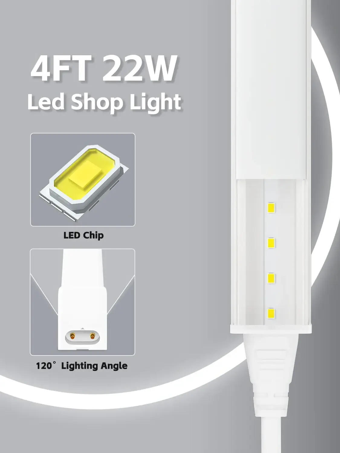 CE ROHS LED Energy Bulb Fluorescent Lamp Replacement Linear Plastic Square Linkable T5 Integrated LED Tube Light