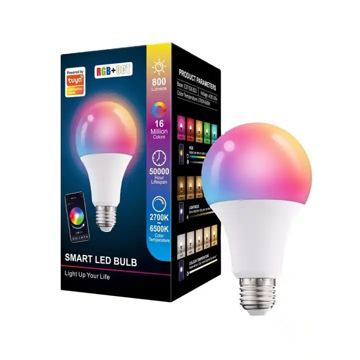 E27 rgb multi color dimmable smart bulb alexa e27 remote control 7w led bulb e27 B22  led light bulb