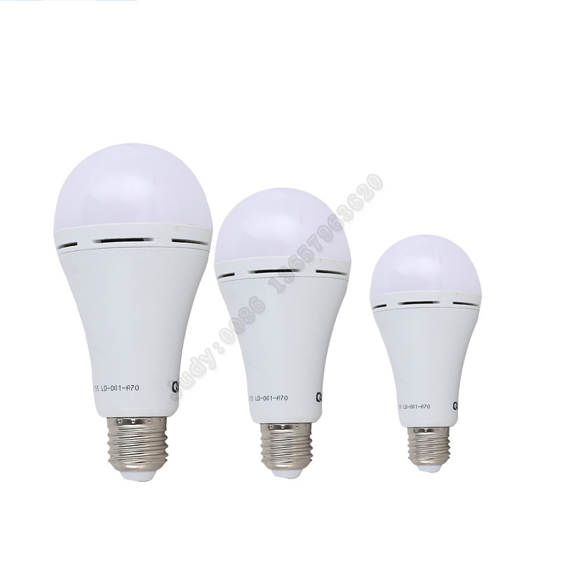 Hot sale  5W 7W 9W 12W LED rechargeable bulb with E27/B22 for camping use outdoor emergency smart bulb