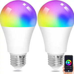 E27 rgb multi color dimmable smart bulb alexa e27 remote control 7w led bulb e27 B22  led light bulb