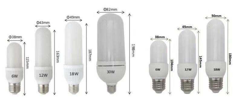 Super Bright LED Bulb B22 E27 6W 12W 18W 30W Energy-Saving Screw Cylindrical Lamp Column AC Powered Corn Light Residential Use