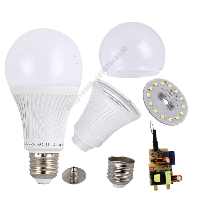 Factory Price Wholesale Electric Energy Saving Focos Bombillas 3W 5W 7W 9W 10W 12W 15W 18W 20W  B22 E27 A19 Lamps Light LED Bulb