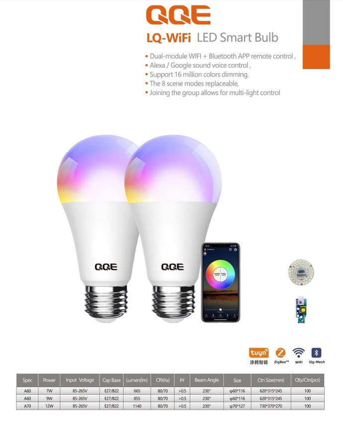 New design Multicolor LED Lamp Light 16 million Color Changing Bulb + Remote Control led E27 7W RGB+CW bulb