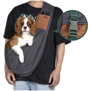 QQgift Custom Logo Dog Sling Carrier Adjustable Shoulder Strap Length Puppy Carrier for Small Dogs Suitable for Cats and Dogs