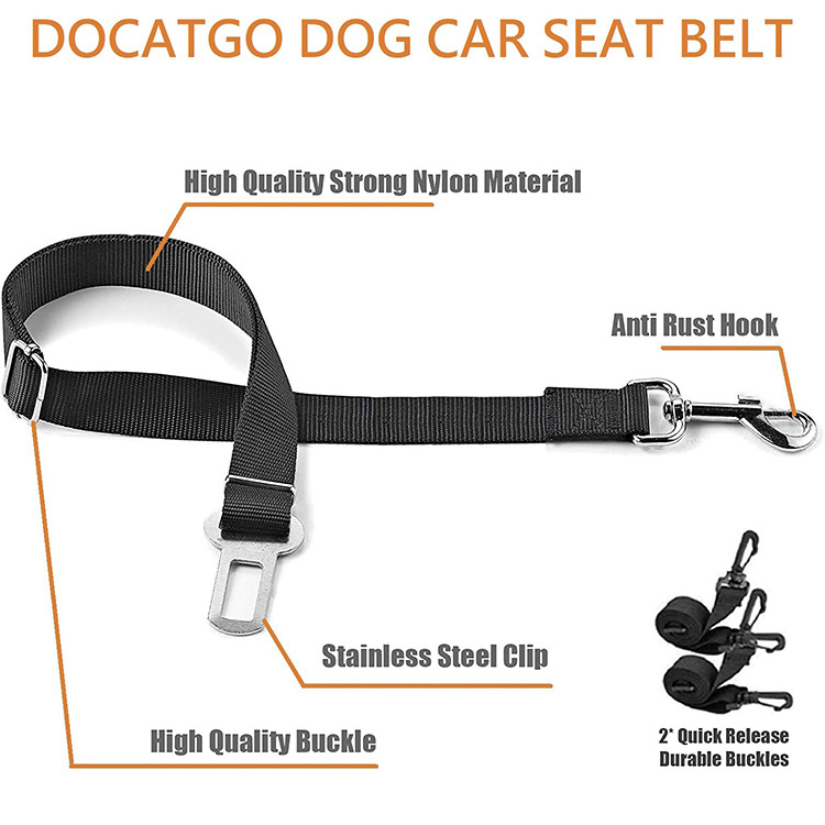 QQgift custom oxford Dog Car Seat Cover With Seat Belt Waterproof Pet Car Hammock Back Seat Cover For Dogs to protect your cars