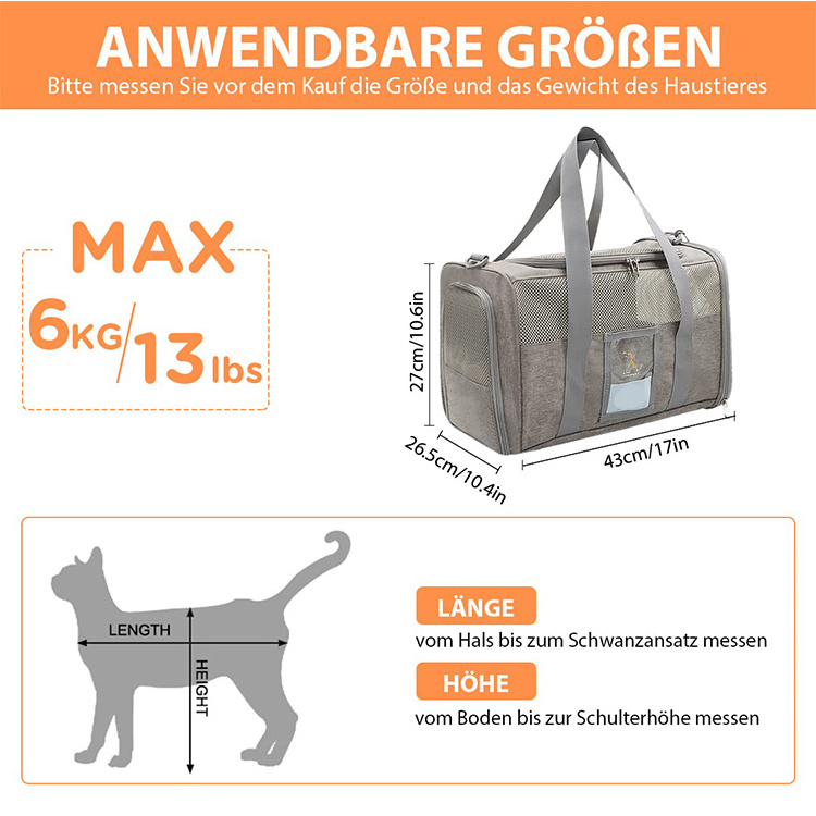 QQgift Custom large Pet Carrier Bag Foldable Dog Carrier Transport Bag box for travel Breathable stylish Dog tote shoulder bags