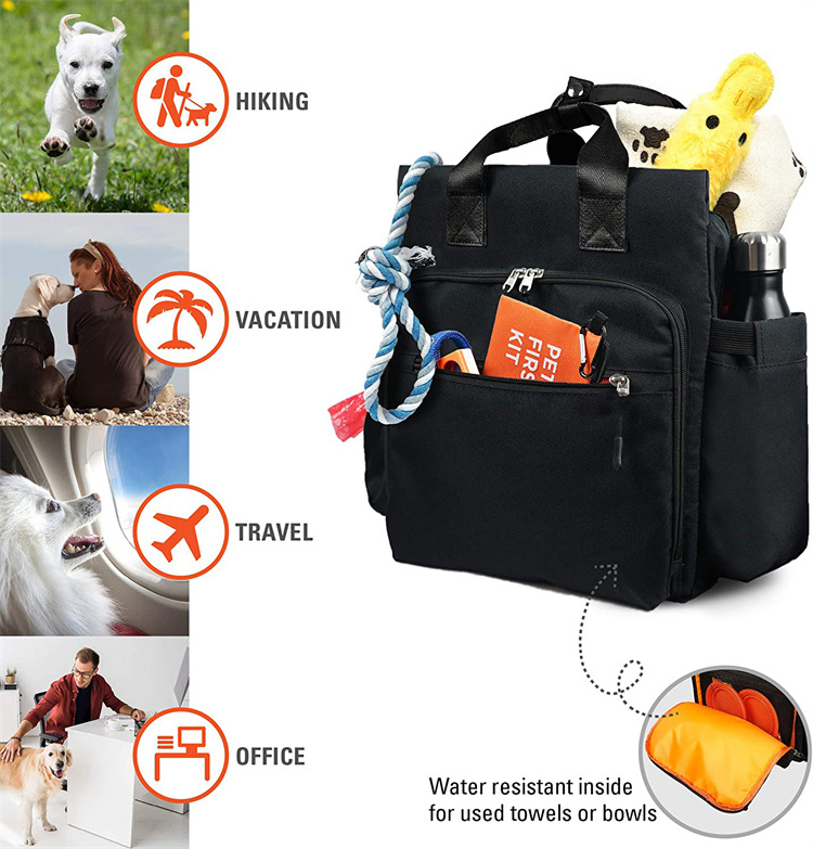 QQgift OEM custom Luxury Dog Accessories Travel Bag for Cat & Dog Backpack Store All Dog Stuff & Puppy Supplies organizer holder