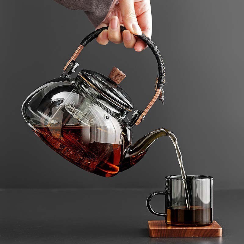 Glass handle kettle electric ceramic stove special tea kettle heating kettle household tea set boiler steaming tea stove