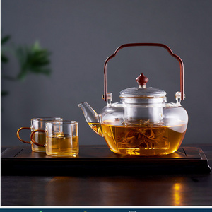 Fire-cooking teapot  electric ceramic stove dual-purpose teapot household high-temperature-resistant teapot tea water separation