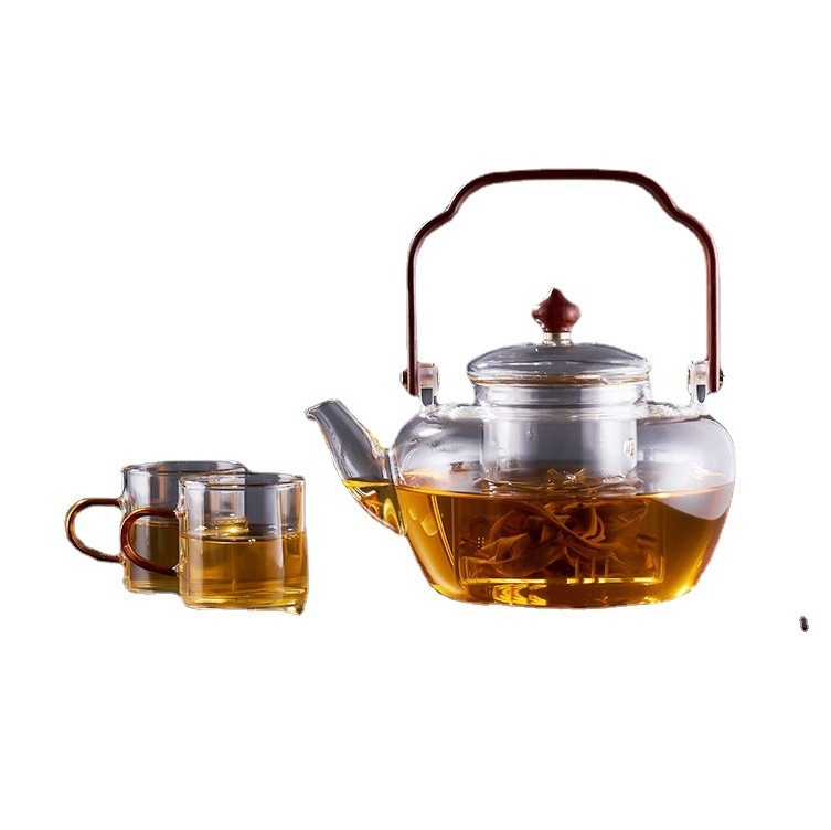 Fire-cooking teapot  electric ceramic stove dual-purpose teapot household high-temperature-resistant teapot tea water separation