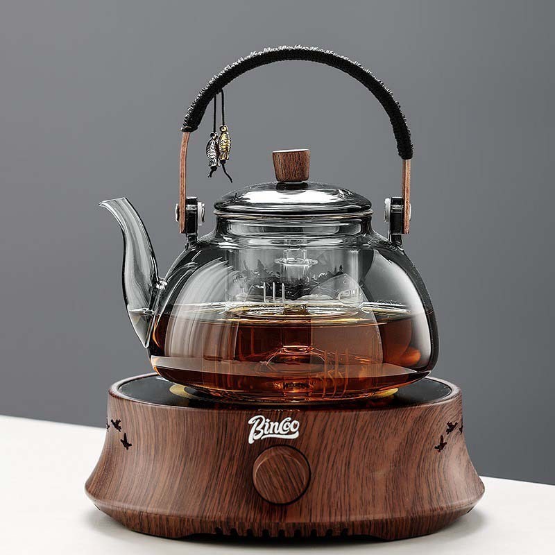 Glass handle kettle electric ceramic stove special tea kettle heating kettle household tea set boiler steaming tea stove