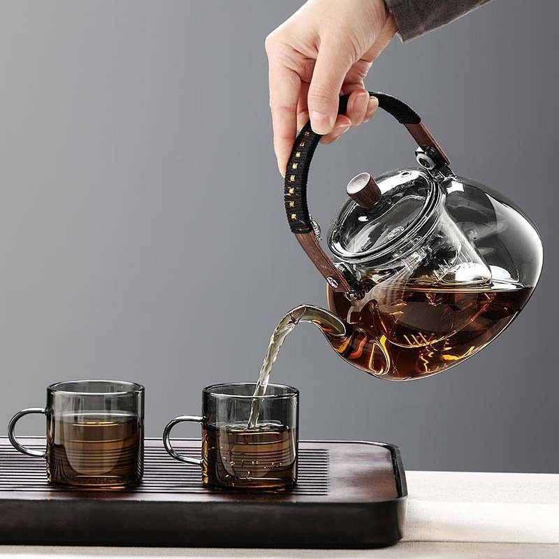 Glass handle kettle electric ceramic stove special tea kettle heating kettle household tea set boiler steaming tea stove