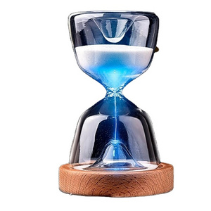 Unique 30/50 minutes 8/24 hours virtual LED hourglass sand watch timer