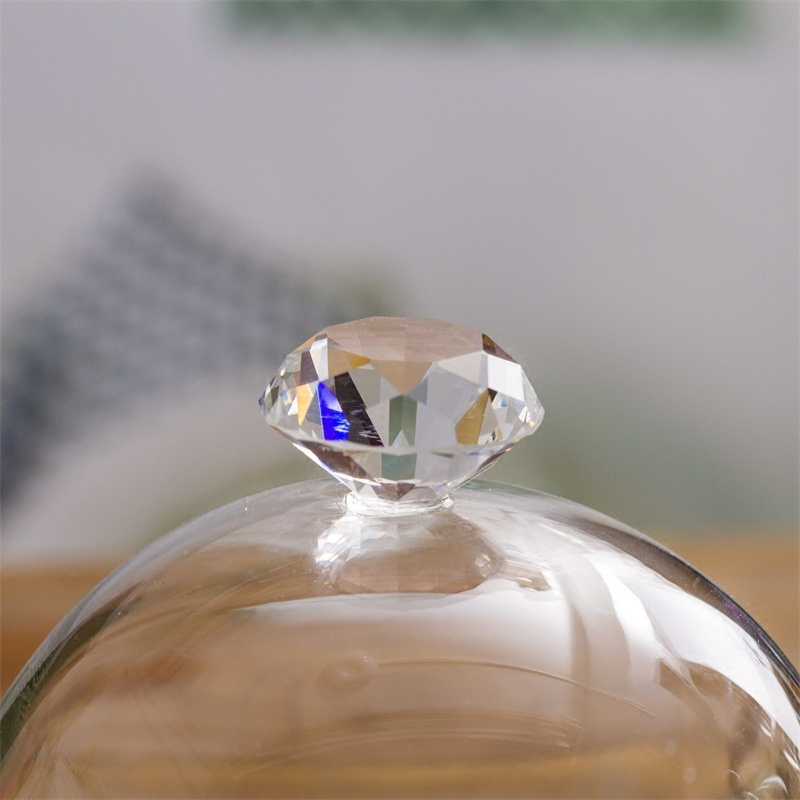 Factory Wholesale U-shape Christmas Decorative Bell Display Cloche Mini Jar Transparent Clear Glass Dome For Holiday