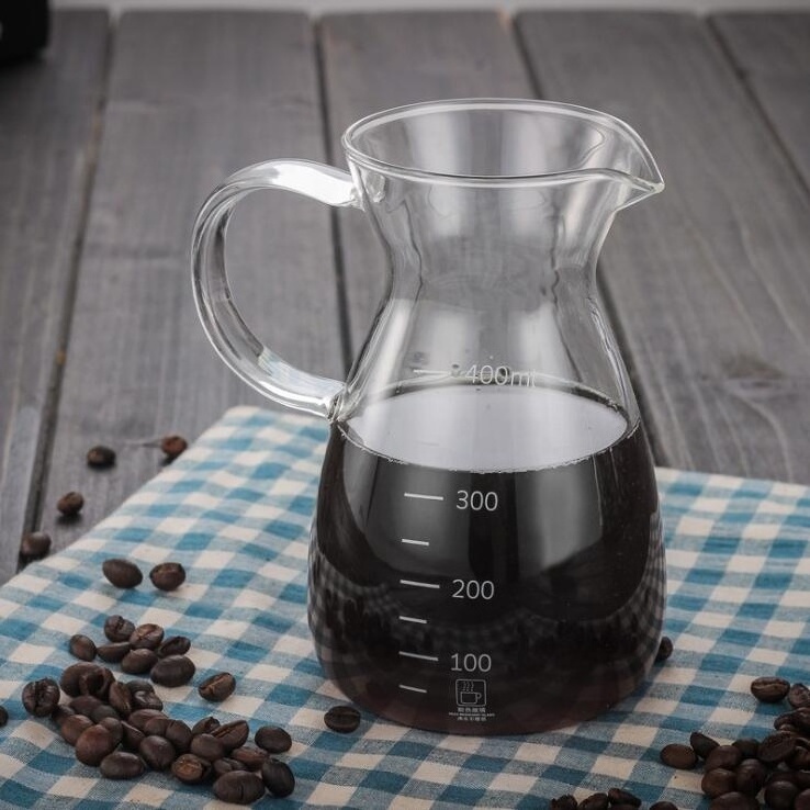 High borosilicate glass Iced drip coffee maker Pour-over Sharing pot coffee set