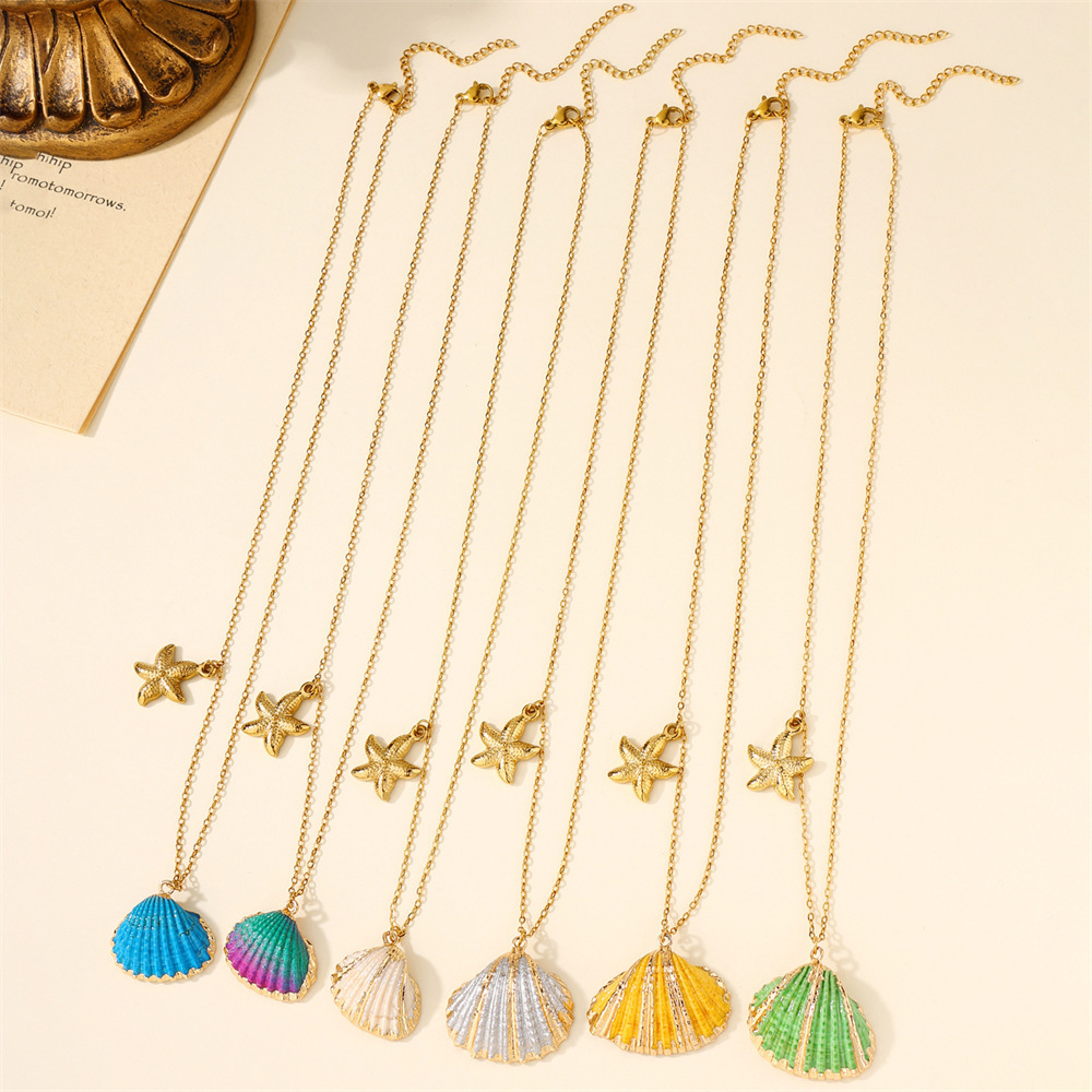 Summer hot selling souvenir Ocean Jewelry 18k gold plated waterproof gift jewelry set