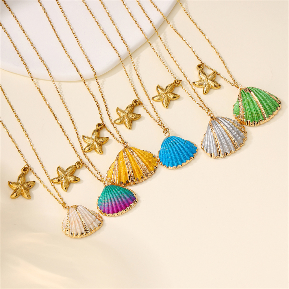 Summer hot selling souvenir Ocean Jewelry 18k gold plated waterproof gift jewelry set