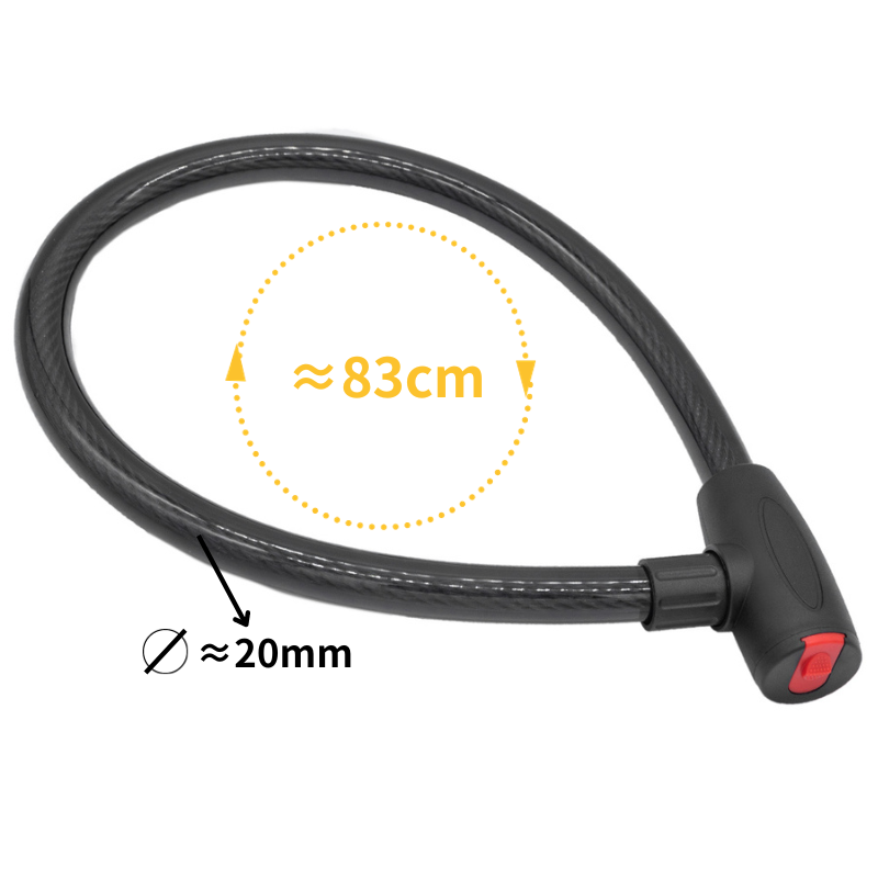 JIZHOU factory outlet anti-theft bike lock cycling ble bicycle lock retractable cable lock for bicycle scooter