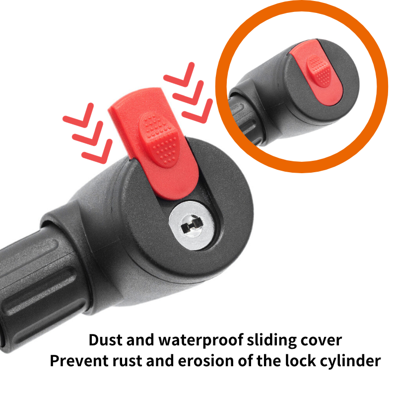 JIZHOU factory outlet anti-theft bike lock cycling ble bicycle lock retractable cable lock for bicycle scooter