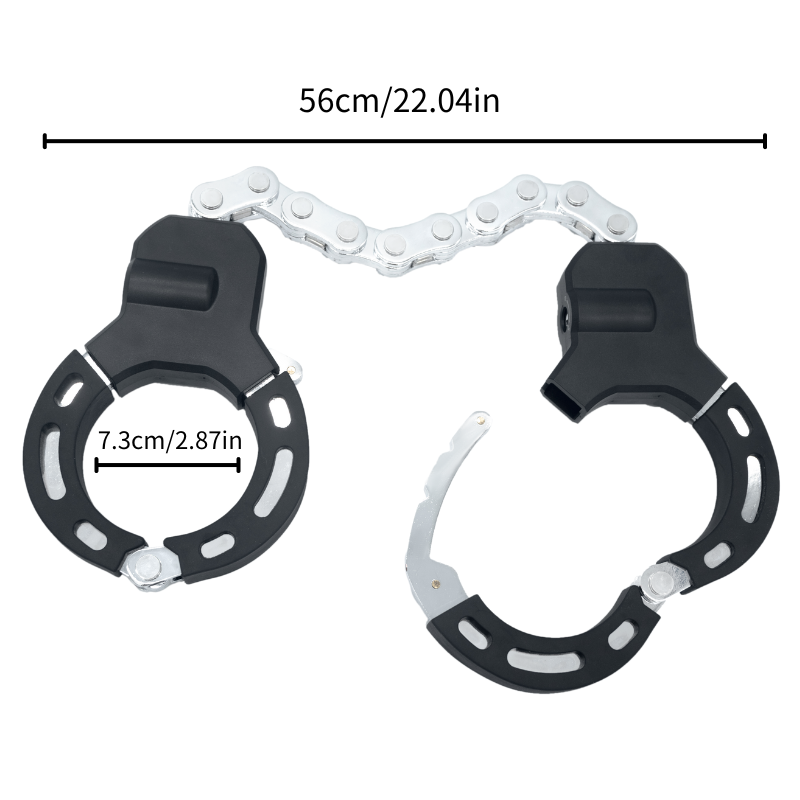 Hardened Steel Silicone Coated Handcuff Shape Security Guard Against Theft Heavy Duty Motorcycle Bike EScooter Lock