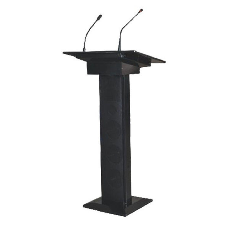 Easy to operating gooseneck microphone podium China factory cheap price digital podium church lectern for meeting room