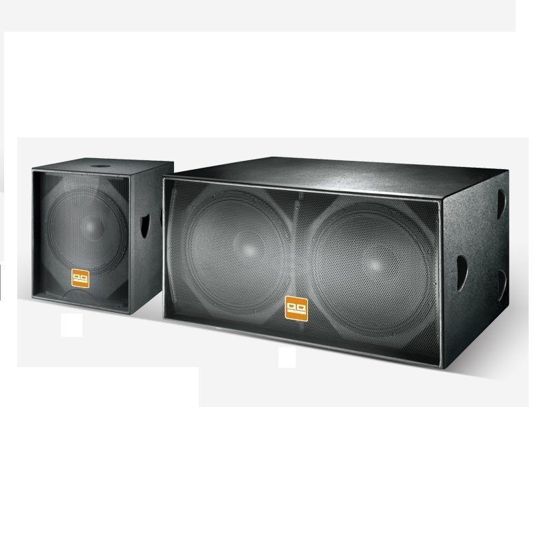 18 Inch Super Bass Subwoofer Speaker Box for Bar,gym Metal Mini Plastic AC 300W Double 10 Inch Line Array Empty Box Passive 1