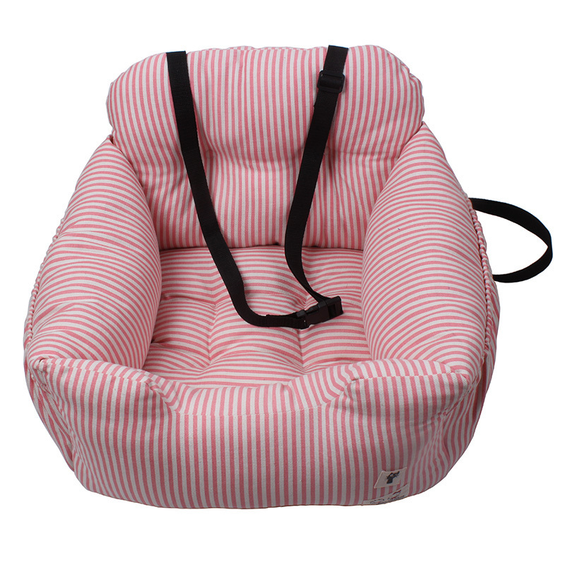 2024 Pet supplies dog bed chew resistant waterproof oxford cloth fiber car seat pet dog bed with safety belt