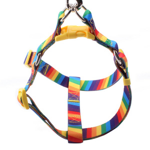 Durable dog harness set custom personalized Manufacturer Wholesale Customized Sublimation no pull Gradient Dogs Harness 2024