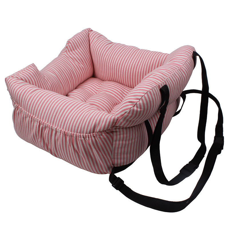 2024 Pet supplies dog bed chew resistant waterproof oxford cloth fiber car seat pet dog bed with safety belt