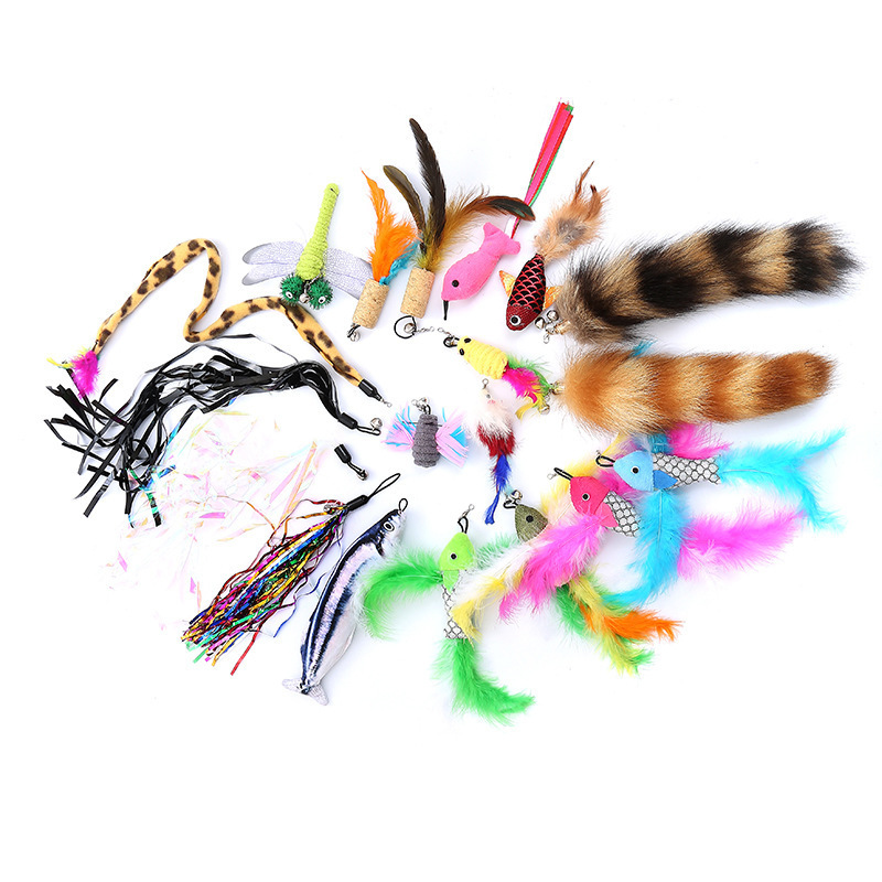 Cat Teaser Toy Alternative Leather Fish Butterfly Rat Mouse Cat Teaser Toy