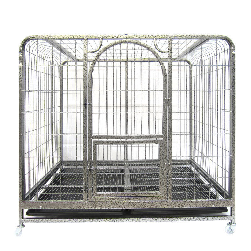 Factory Customize Extra Large Double Doors With Skylight Dog Cage Durable Bold Large Pet Dog Crate Movable Heavy Dog Crate