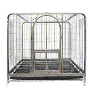 Factory Customize Extra Large Double Doors With Skylight Dog Cage Durable Bold Large Pet Dog Crate Movable Heavy Dog Crate