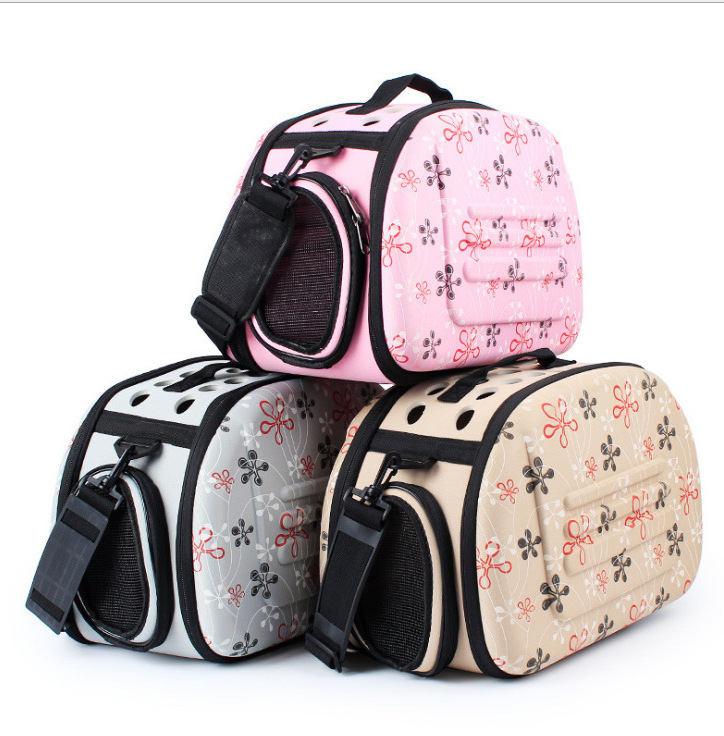 Dog Carrier Bag Portable Pet  Handbag Foldable Travel Bag Puppy Carrying Mesh Shoulder Pet Bags