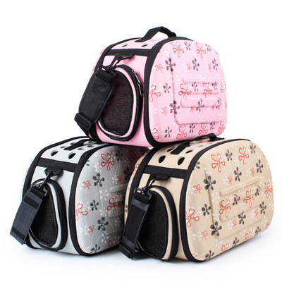 Dog Carrier Bag Portable Pet  Handbag Foldable Travel Bag Puppy Carrying Mesh Shoulder Pet Bags