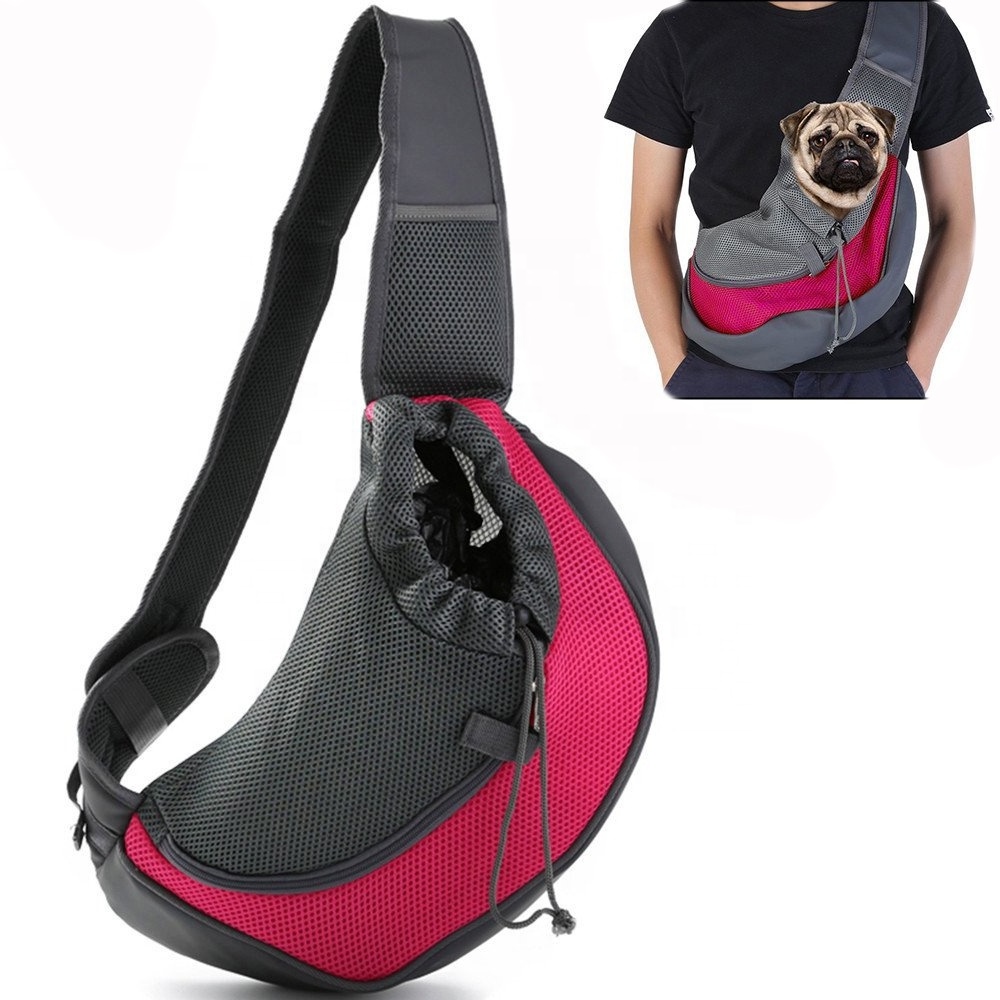 Outdoor Oxford Pet Travel Carrier Bag Breathable Single Shoulder Dog Bag