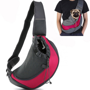 Outdoor Oxford Pet Travel Carrier Bag Breathable Single Shoulder Dog Bag