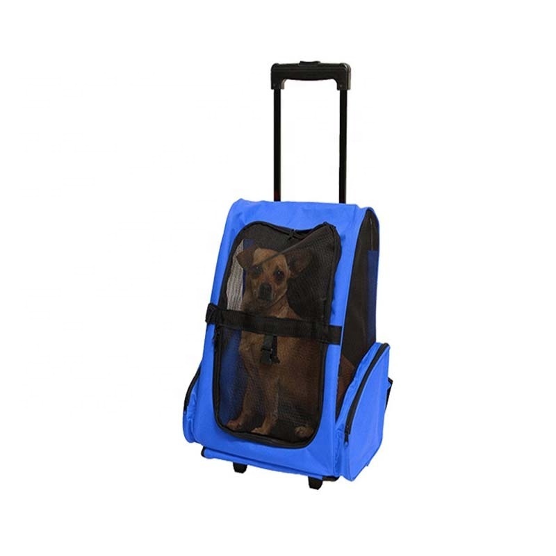 Outdoor Travel Durable Dog Stroller 2 IN 1 Usage Dog Backpack Recycled Pet Carry Bag