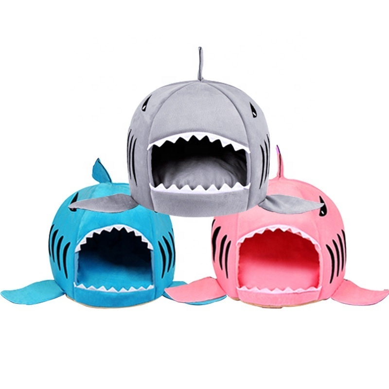 Shark Shape Dog House  Large Dogs Tent High Quality Cotton Small Dog Cat Bed Puppy House Pet Product