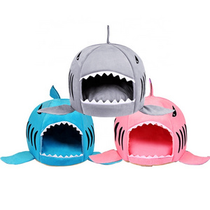 Shark Shape Dog House  Large Dogs Tent High Quality Cotton Small Dog Cat Bed Puppy House Pet Product