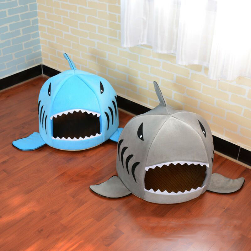 Shark Shape Dog House  Large Dogs Tent High Quality Cotton Small Dog Cat Bed Puppy House Pet Product